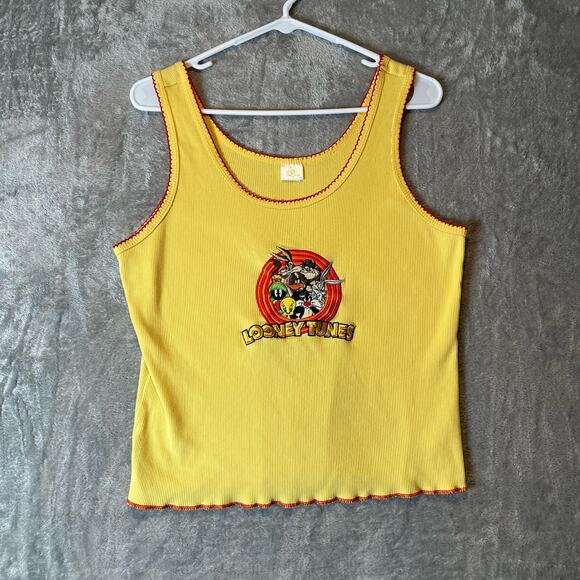 Vintage Looney Tunes Embroidered Tank Top Large‎ - Picture 1 of 5